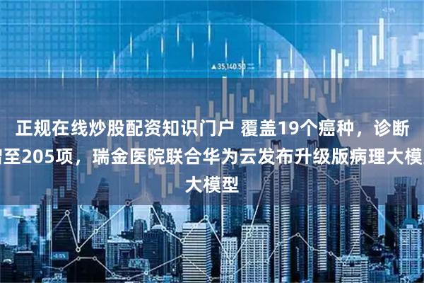 正规在线炒股配资知识门户 覆盖19个癌种，诊断增至205项，瑞金医院联合华为云发布升级版病理大模型